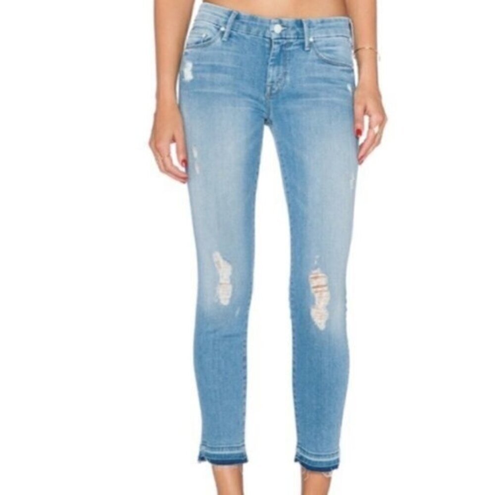 Mother The Looker Undone Hem‎ Looker Crop Ankle Jeans Women Size 25